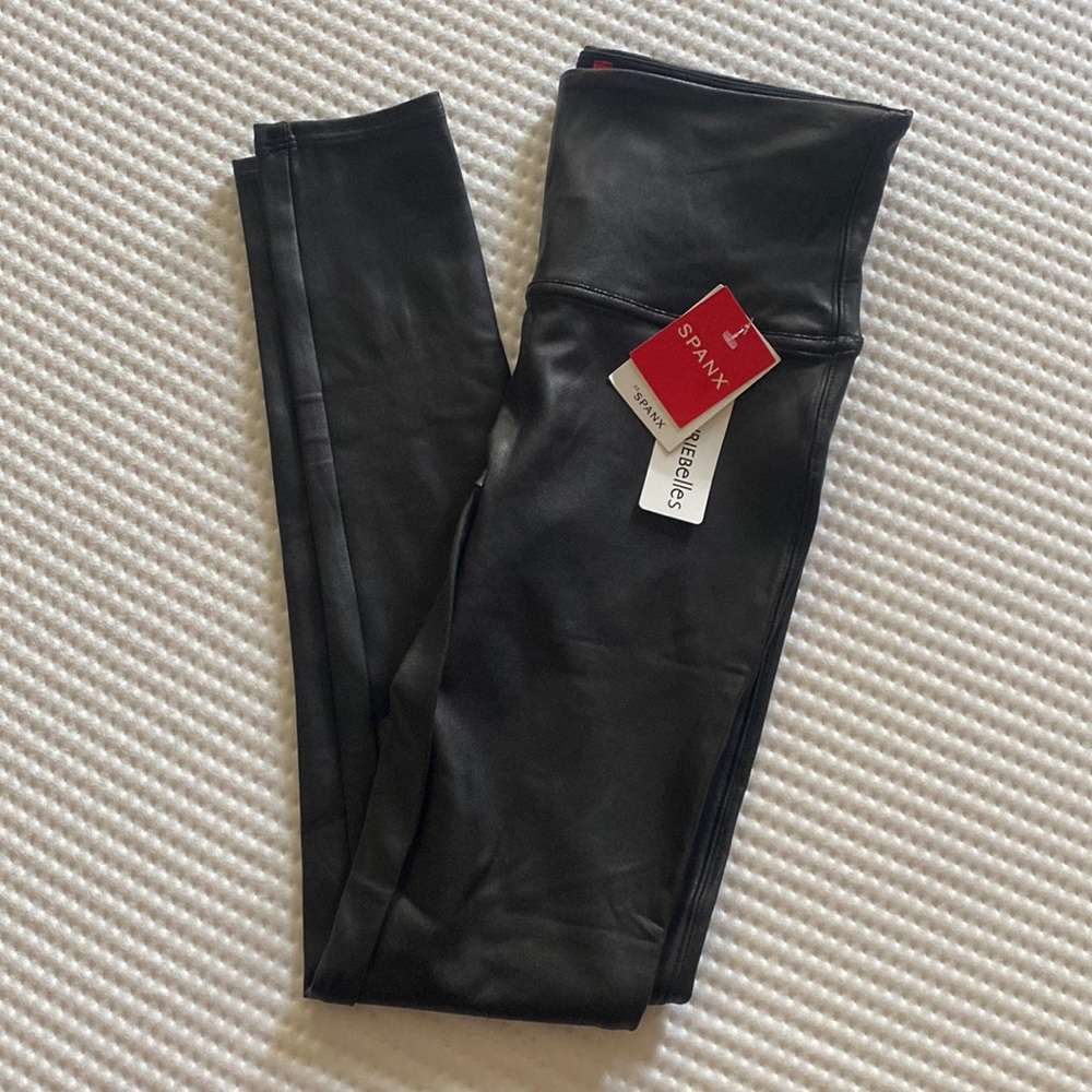 Spanx NWT Faux Leather Leggings